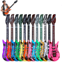 Guitare Gonflable en Gros pour Enfants, Jouet en PVC Coloré pour Fêtes, Accessoire de Rock pour Concerts, Festivals et Décoration d'Anniversaire