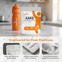 Poudre de L-Arginine Alpha-Ketoglutarate AAKG OEM ODM pour stimuler l'oxyde nitrique, la pompe musculaire, pré-entraînement, supplément nutritionnel sportif