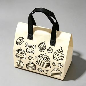 Sacs isothermes personnalisés réutilisables pour gâteaux et repas, sacs non tissés, sacs isothermes pour la livraison de nourriture, la boulangerie, les emballages à emporter - Product Image 2