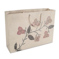 Sac en papier LOKTA écologique fait à la main - Sac promotionnel biodégradable à impression personnalisée pour vêtements et chaussures, origine Népal