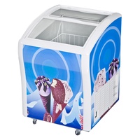 Congélateur de présentation de crème glacée Smad 138L, congélateur chinois, mini congélateur pas cher