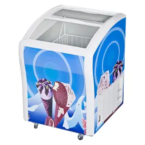 Smad 138L Mini Ice Cream Display Gefrier schrank China Gefrier schrank Günstige Mini Gefrier schrank