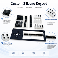 Teclado de Silicona Personalizado OEM con Leyendas Impresas y Diseño de Botones Precisos para Equipos de Paneles de Control Industrial