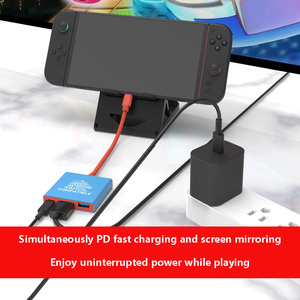 <strong>Switch2</strong> Portable ABS Material Adapter <strong>Docking</strong> <strong>Station</strong> 3 In1 for for Mini Dock Type-C USB 3.0 Hub Projection 4K60HZ Video - Product Image 2