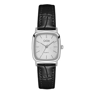 Nouvelle montre pour femme, élégante, compacte, de haute qualité, en cuir véritable, montre à quartz rétro - Product Image 4