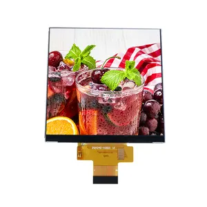 Tela IPS 4.0 polegadas LCD de alto brilho 1000nits 480*480 quadrado tela de temperatura de 4 polegadas de largura