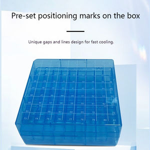 Caixa Criogênica WEIAI PP com 100 Furos para Tubos de Centrífuga Criogênicos de 0.5/1.5/2ml - Suporte para Laboratório, Células, Bactérias, DNA, <span class=keywords><strong>PCR</strong></span> -80 ° Caixas de Congelamento C - Product Image 4