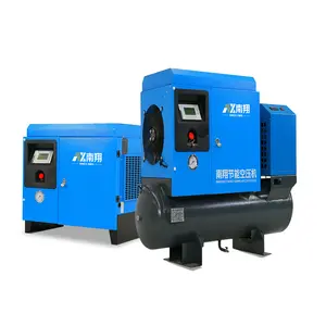 Compressore d'aria a vite a basso rumore con compressore d'aria portatile 3.7Kw 5Hp 8Bar 10Bar compressore d'aria a vite con serbatoio