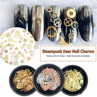 Accessoires de Nail Art Mécaniques Rétro en Alliage à Rivets Style Punk Japonais pour Vente en Gros