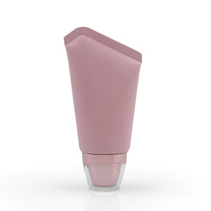 Tube souple rose de 50 ml de haute qualité avec logo personnalisé et bouchon à vis vide pour emballage de produits de soin de la peau, nettoyant visage, crème corporelle, après-shampoing - Product Image 1