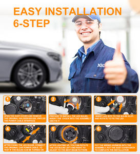 H4 Bombilla de faro LED X50 Canbus CSP 6000K Iluminació<span class=keywords><strong>n</strong></span> H11 H7 H1 Luz antiniebla H16 9005 Hb4 H4 LED H7 - Product Image 2