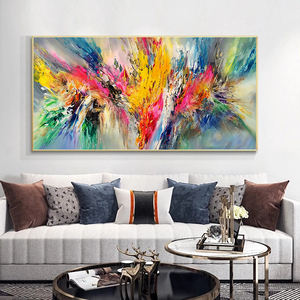 Dipinto a Olio su Tela con Paesaggio Astratto di <span class=keywords><strong>Nuvole</strong></span> Colorate, Poster e Stampe d'Arte da Parete per Soggiorno, Decorazione Casa - Product Image 4