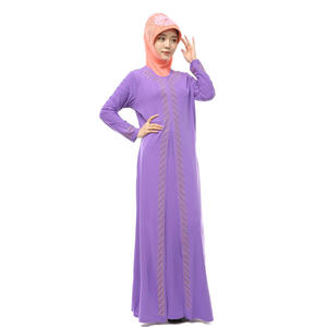 ชุดคลุมยาวอาบายาทรงหลวมสำหรับผู้หญิงเสื้อผ้าอิสลาม <span class=keywords><strong>zanzea</strong></span> ใส่สบายๆแฟชั่นมุสลิมคริสตัลผ้าฝ้ายรีดเพชร - Product Image 4