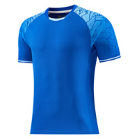 Kustomisasi Jersey Sepak Bola Gaya Baru 2026 Pria Berkualitas Tinggi Bahan Polyester Set Kaos Pendek dan Celana Pendek Cepat Kering Pakaian Latihan Dewasa