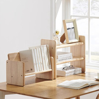 Antidérapant décor de bureau à domicile support de livre en bois Table de bureau étagère organisateur rustique extrémités de livre pour étagères enfants chambre d'enfants