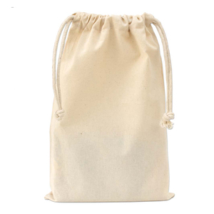 Pochette en coton et lin avec logo personnalisé, pour bougies et savons, sac à cordon écologique, cadeau - Product Image 5