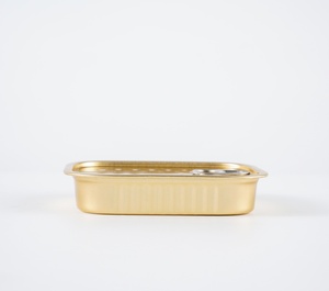 Aluminio 85ml 105ml 125ml Latas doradas con laca Lisa <span class=keywords><strong>para</strong></span> carne de pescado <span class=keywords><strong>Sardinas</strong></span> - Product Image 2