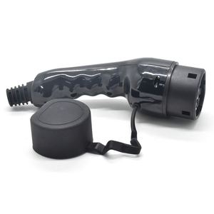 ขั้วต่อสายชาร์จรถยนต์หัวเชื่อมต่อยานยนต์ปลั๊กชาร์จทองแดงสีดำชนิด2 32A AC - Product Image 2