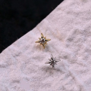S925 Sterling Silver Moissanite Eight Pointed Star Stud Earrings Hypoallergenic Everyday Wear - Product Image 4