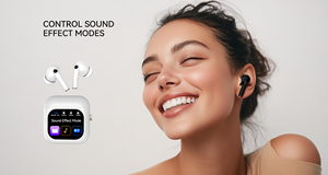 SMA LCD TFT Scherm X6 2.01 inch DNS Ruisonderdrukking Muziek Oordopjes Lokale Opslag 512MB Draadloze Oordopjes bluetooth Oortelefoons - Product Image 4