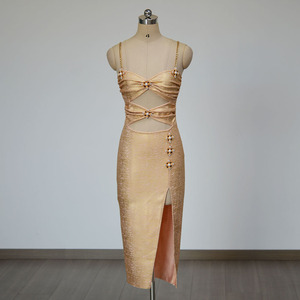 2025 nuevo banquete fiesta Split lentejuelas dobladillo grande Sexy fuera del hombro largo Maxi fiesta de noche vestido de Graduación - Product Image 1