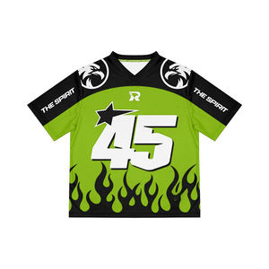 เสื้อกีฬาแฟชั่นใหม่ปี 2026 ปรับแต่งได้ พิมพ์ลายดิจิตอล 3 มิติ คอวี ทรงหลวม เสื้อยืดกีฬาสุดเทรนดี้ - Product Image 1