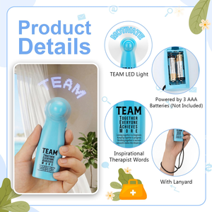 Ventilador de Mano Recargable con Mensaje LED Personalizado y Texto Intermitente, Regalos Promocionales, Publicidad Exterior, Ventilador Portátil de Refrigeración - Product Image 3