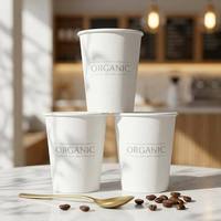 Gobelet en papier kraft à paroi simple de haute qualité, écologique, personnalisé, pour boissons chaudes et froides, pour les cafés, les salons de thé et les restaurants