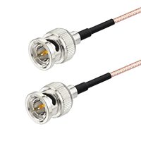 Superbat-Cable BNC HD SDI 3G, 6 pulgadas, 75 Ohm, macho, Conector recto a macho BNC, RG179