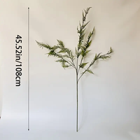 Plantes de fougère artificielles de 45.52 pouces verdure en plastique réaliste, décor de printemps pour le festival de mariage fête à la maison intérieur extérieur