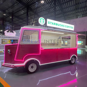 Envío Gratis Entrega Coche Móvil-Cocina-Venta Barbacoa Parrilla de carbón Mini Camper Food Van Con Fregadero Food Truck Trailer - Product Image 4