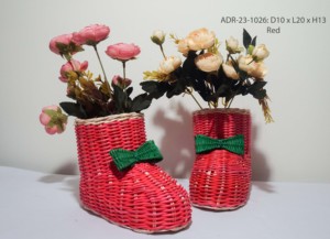 Precio barato zapatos de juguete para bebé artesanías de bambú decoración de Navidad cesta de ratán Natural con muchos colores variedad de opciones para usted - Product Image 2