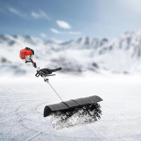 Machine de Balayage Portable pour l'Entretien des Gazon Artificiel 2/4 Temps avec Brosse pour les Terrains de Football et de Soccer Outils de Pelouse Sportive