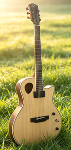 Geake G-6 41-Inch Acoustic Dual-Use Guitar Spruce Mahogany Body Matte Pick-up High Quality Cutaway Music Factory - Product Image 5