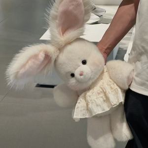 ตุ๊กตา<span class=keywords><strong>หมู</strong></span>น้อยน่ารัก ขนฟู หูกระต่ายยาวสีขาว หมอนหนุนนอนหลับสบาย ตุ๊กตาสำหรับส่งออกต่างประเทศ - Product Image 1