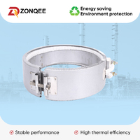 Chauffe-bandes céramiques électriques industriels 230 V 750 W à refroidissement par air pour fûts de machines d'extrusion