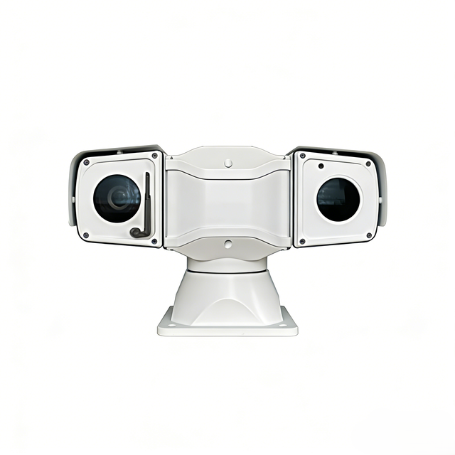 Vehicle-Mounted Dual-Lens PTZ Camera with IR Night Vision Motion Detection 4G IP66 Waterproof for Patrol Car Mobile Monitoring