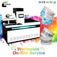 Impresora Digital UV Todo en Uno Chicai CC-ZC54U, Máquina de Impresión Rotativa Plana para Cabezal de Impresión de 40 m/min para Impresión en Tazas, Botellas y Embalajes
