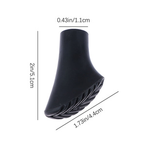 Couvre-pointes de bâtons de trekking Hz, forme de fer à cheval, PVC, universels, accessoires pour bâtons de marche en plein air, 4 pièces - Product Image 2