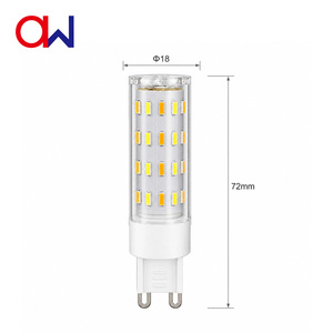 Ampoule LED intelligente G9 Tuya, boîtier PC, CCT réglable, blanc chaud, blanc froid, pour maison intelligente, hôtel, éclairage suspendu - Product Image 5