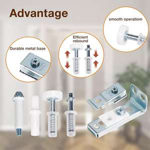 Accesorios para puertas plegables, piezas de conexión para múltiples puertas, poleas superiores de metal, ejes pivotantes, juegos de herrajes, componentes de herrajes - Product Image 4