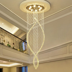 <span class=keywords><strong>Lustre</strong></span> de salon de villa, luminaire suspendu moderne et minimaliste, <span class=keywords><strong>lustre</strong></span> d'escalier duplex, <span class=keywords><strong>lustre</strong></span> en cristal double hélice - Product Image 1