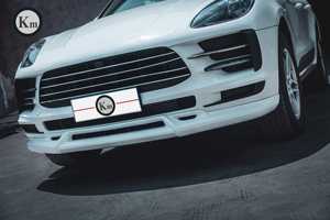 KM สไตล์ <span class=keywords><strong>TKT</strong></span> <span class=keywords><strong>2018</strong></span>-up สำหรับ Macan กันชนหลัง95B.2ดิฟฟิวเซอร์ด้านหน้าขอบข้างกระโปรงชุดบอดี้คิทอัปเกรดวัสดุ PP PU ใหม่ - Product Image 5