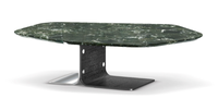 Table d'appoint moderne en marbre de luxe Mobilier de salon portable avec base en acier inoxydable pour le chevet ou le salon