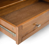 DU'S Moderner Couchtisch aus Massivholz mit Schublade für das Wohnzimmer
