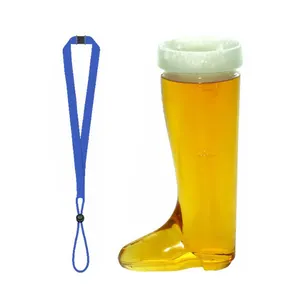 Plastic Beer Boot With Handel Beer Cowboy Boot For Christmas