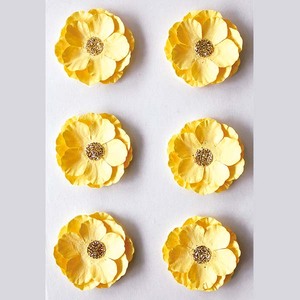 28818 6 pièces bricolage artisanat coloré <span class=keywords><strong>Mini</strong></span> papier fleur autocollants pour mariage maison murs décoration scrapbooking - Product Image 3