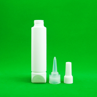 50ml 250ml PET Plastique Squeeze Bouteille Super Colle pour Vernis À Ongles et Crème Emballage Doux Au Toucher Avec Bouchon D'étanchéité
