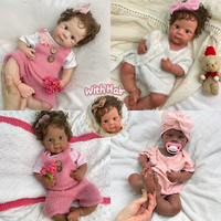 Poupées Bébé Reborn Réalistes en Silicone 20 Pouces Bettie avec Sucette Véritable Cheveux Implantés Personnalisés Expédition Directe Disponible – Source Usine