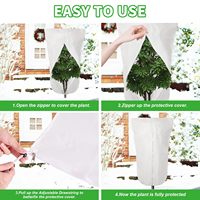 Couverture anti-insectes et anti-oiseaux pour plantes de jardin et de patio, en tissu respirant anti-UV, forme de dôme carré, 6 pieds x 5 pieds